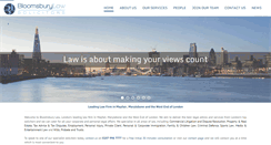 Desktop Screenshot of bloomsbury-law.com